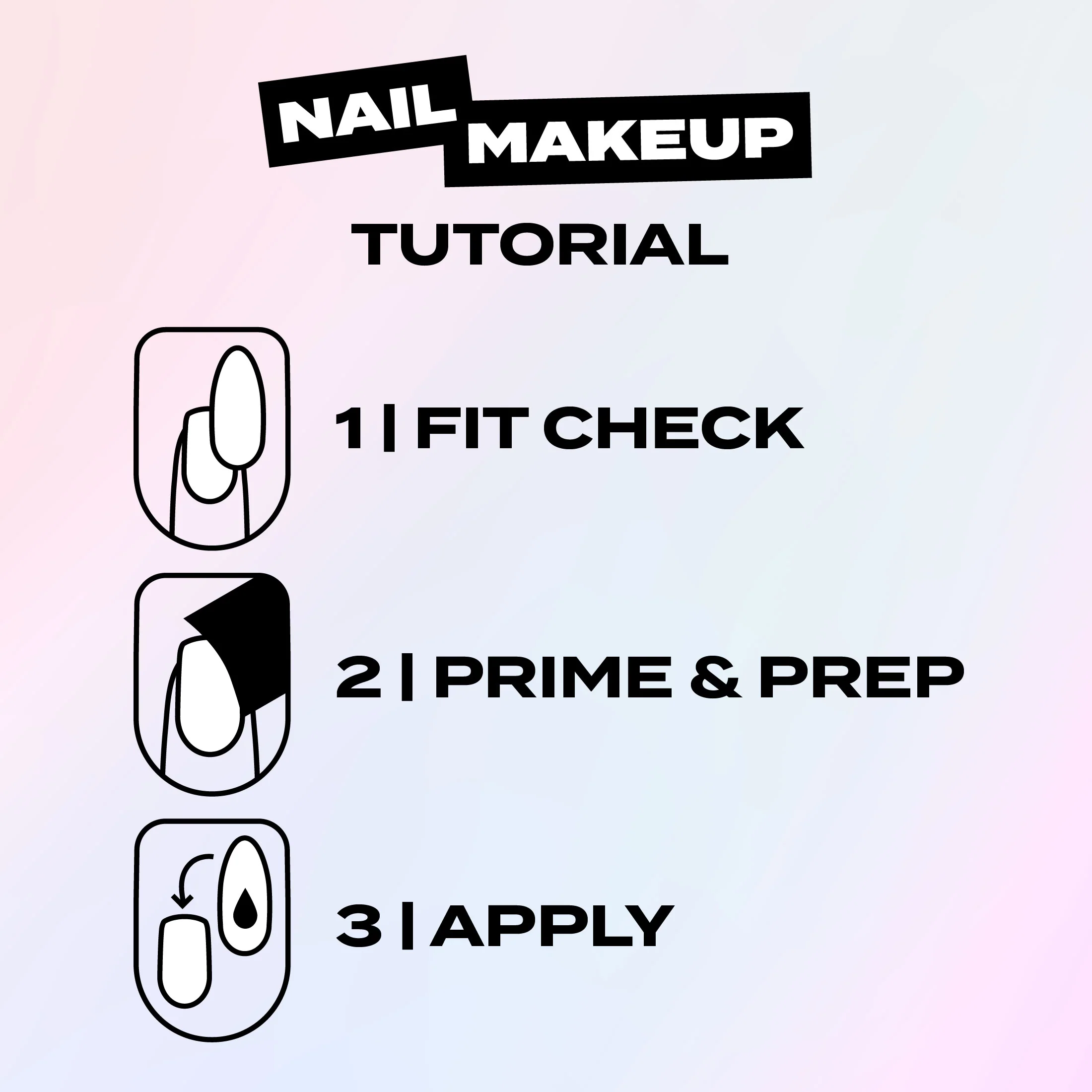 Monochrome Press-On Nails - Image 7